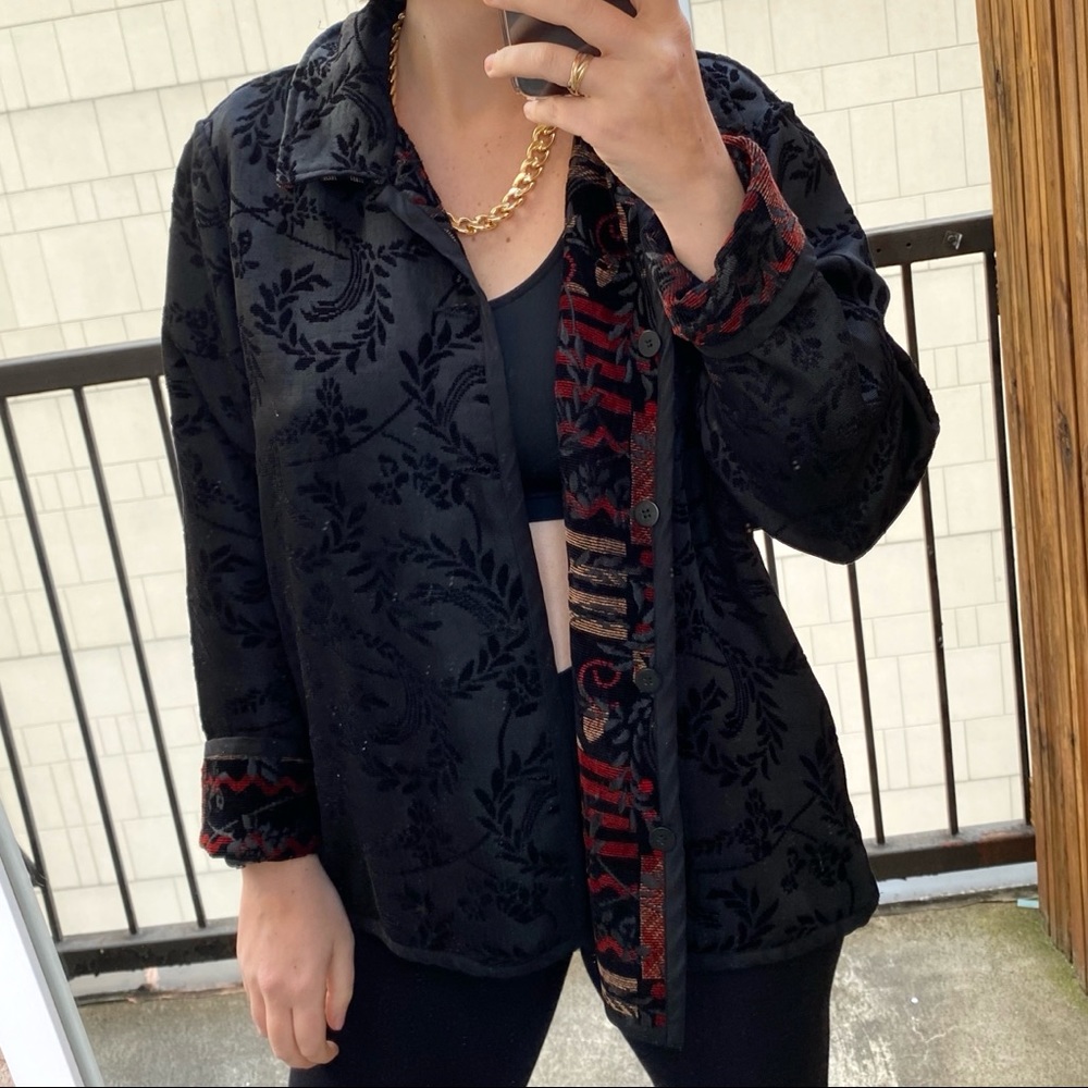 VTG Reversible Tapestry Lightweight Jacket M-XL - Picture 3 of 3